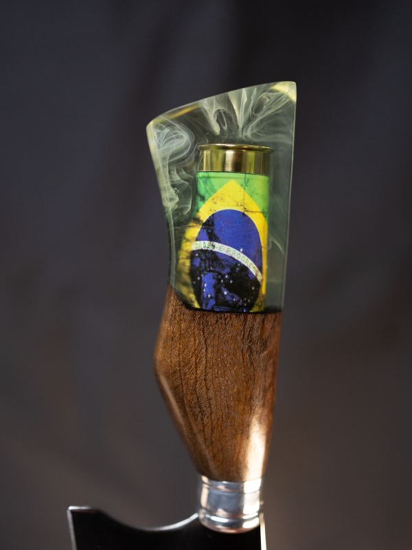 Faca Picanheira Brasil - Pátria Amada Brasil Cabo Munição