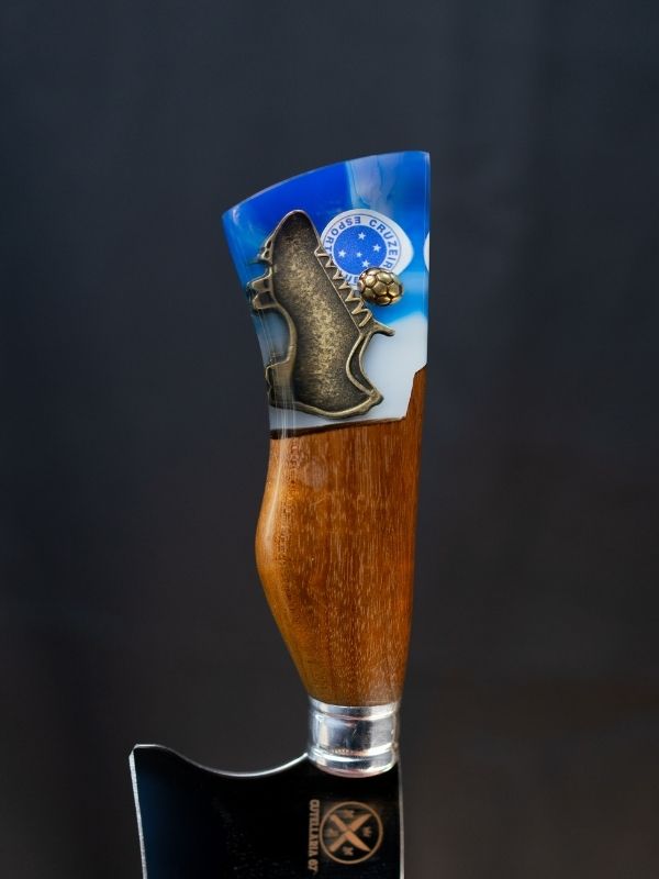 Faca Picanheira Time - Cruzeiro Lâmina Personalizada