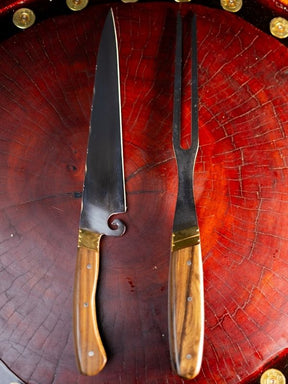Kit Churrasco Cabo Resinado - Lâmina e Cabo Madeira Personalizado
