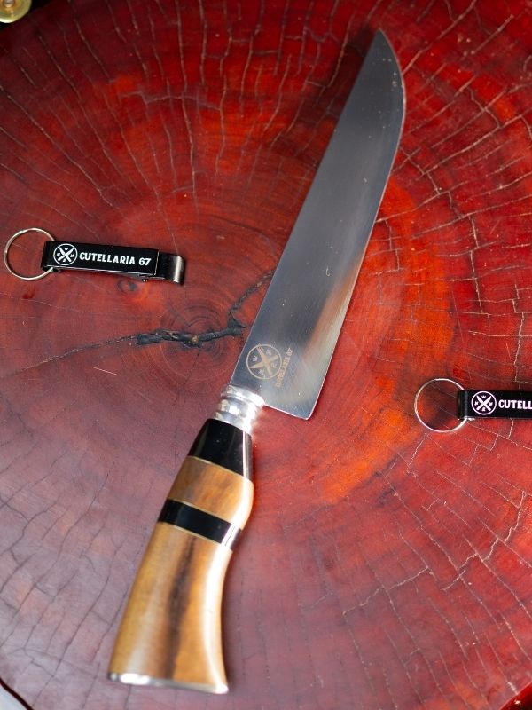 Faca Picanheira Slim 8 Polegadas - Cabo Madeira e Preto