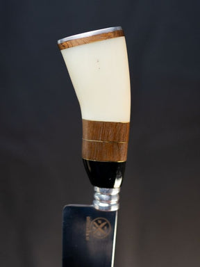 Faca Picanheira Slim 8 Polegadas - Cabo Madeira, Preto e Osso Branco