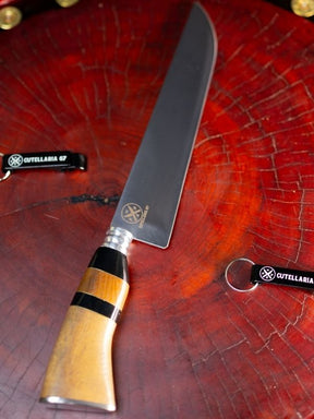Faca Picanheira Slim 9 Polegadas - Cabo Madeira e Preto