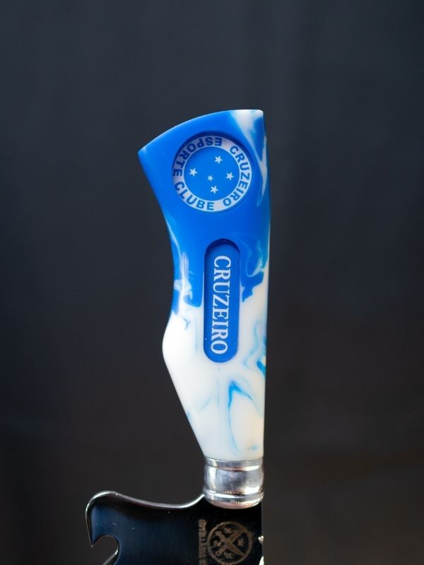 Faca Picanheira Time - Cruzeiro Lâmina Personalizada