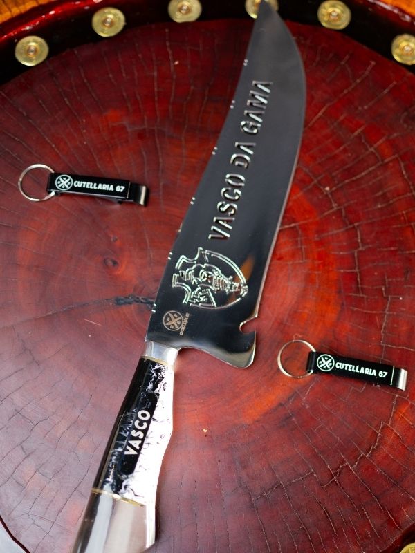 Faca Picanheira Time - Vasco da Gama Lâmina Personalizada