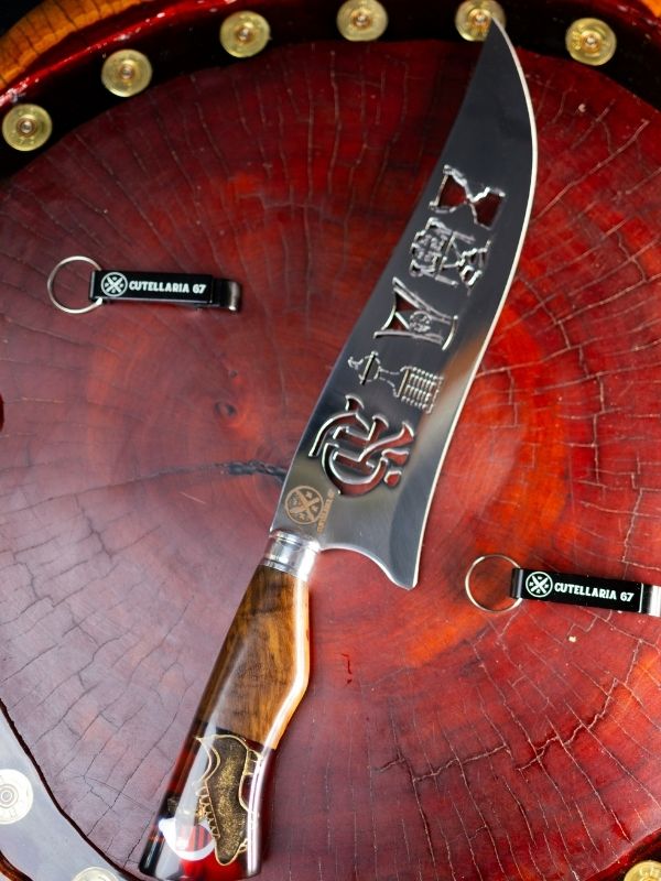 Faca Picanheira Time - Flamengo Cabo Personalizado Troféu
