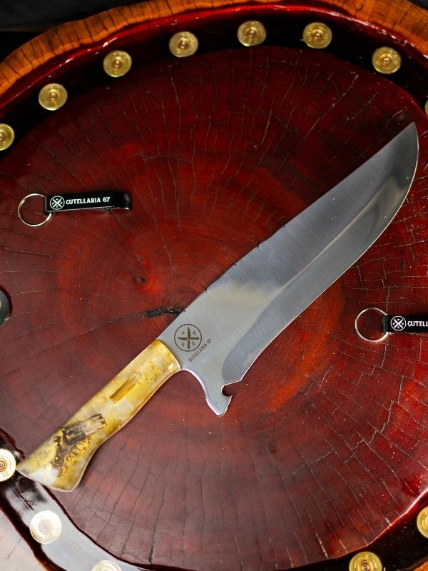 Faca Picanheira Armas - Cabo Madeira Revólver 38